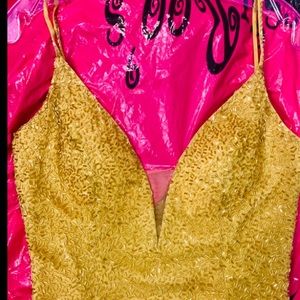 Sherri Hill Style 50860 Gold/Yellow Beaded Prom/Homecoming Long Dress Sz 6